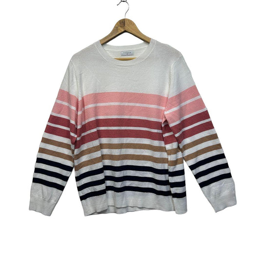 Papaya Multicoloured Striped Jumper - Size 16/18/20