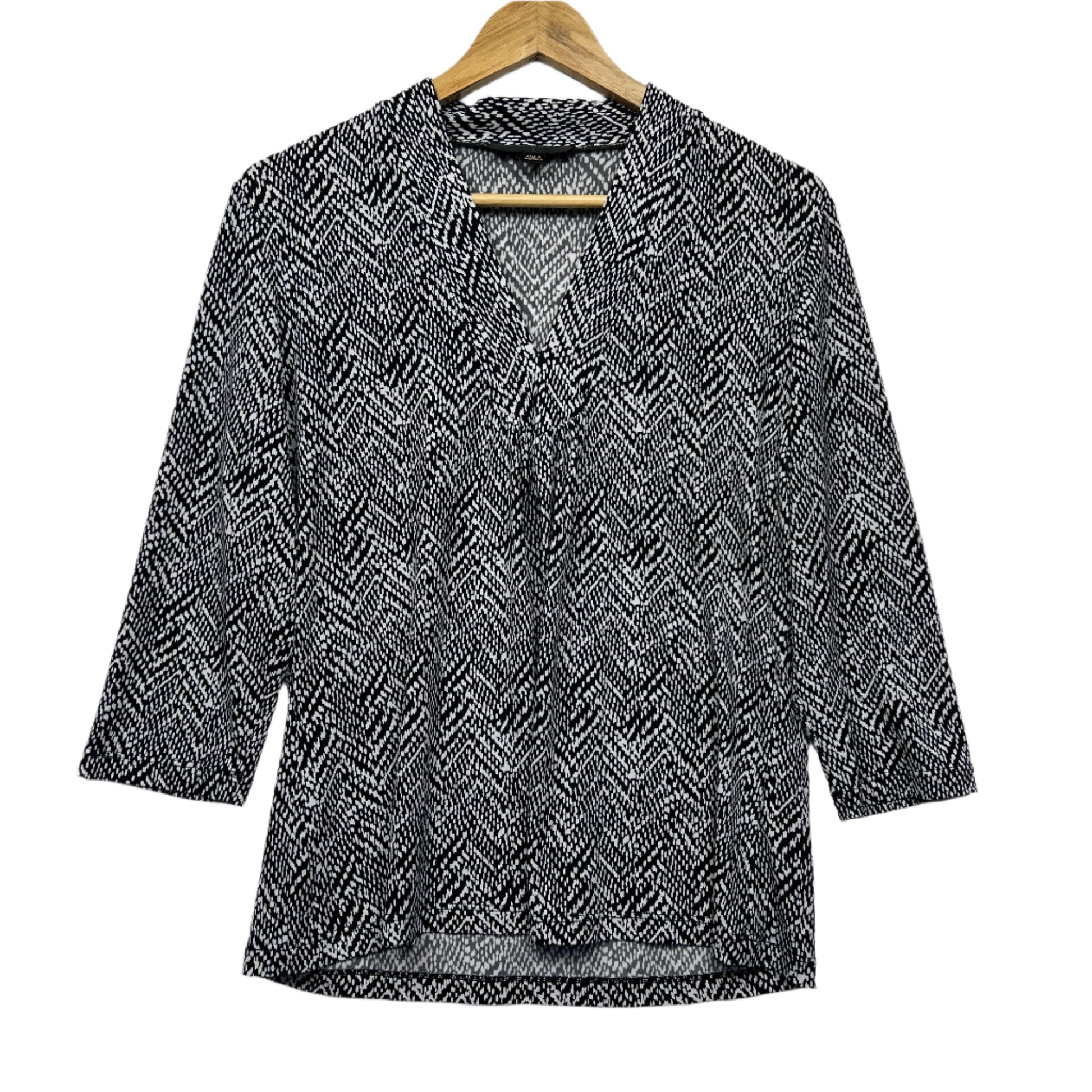Perri Cutten Top Size Large 14 3/4 Sleeve Made in Australia