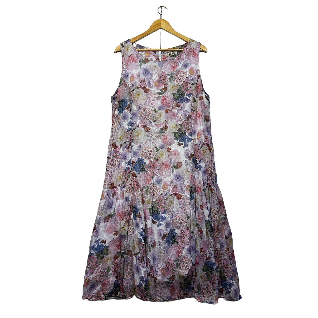 Person-elle Pink Floral Plus Size Dress - Size 18