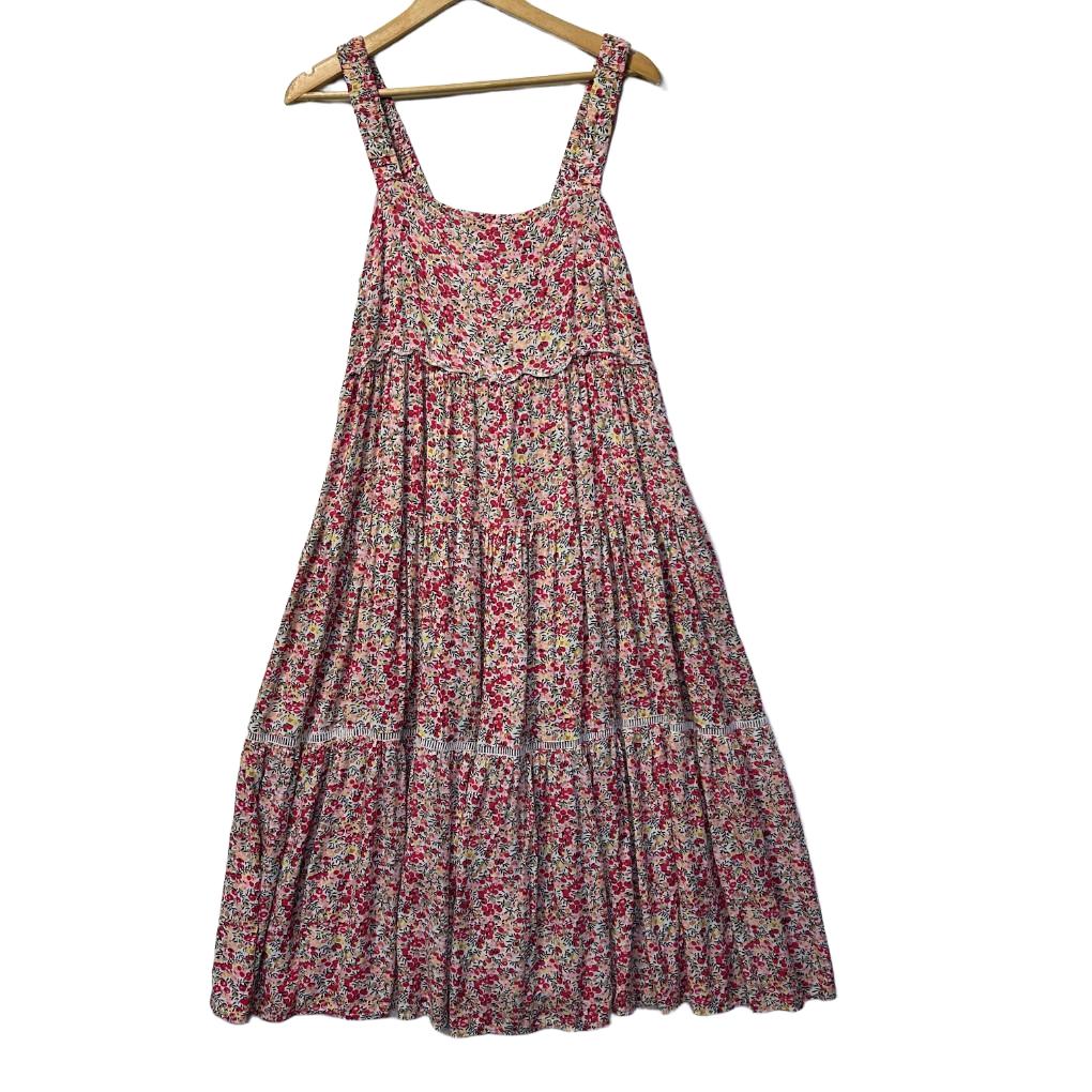 Silver Wishes Pink Floral Maxi Dress - Size 14