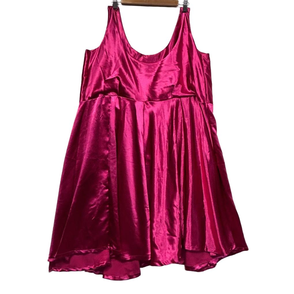 Pink Satin Dress - Size 18/20/22