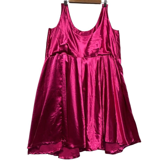Pink Satin Dress - Size 18/20/22