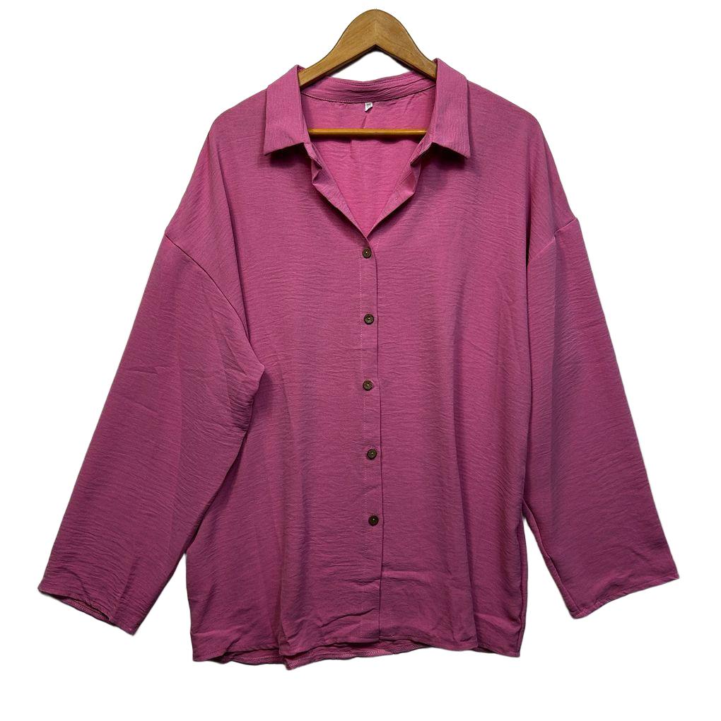 Pink Cotton Shirt - Size 3XL