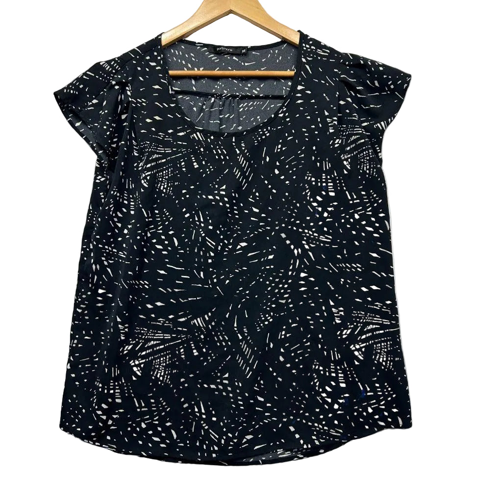 Portmans Black Top -  Size 16