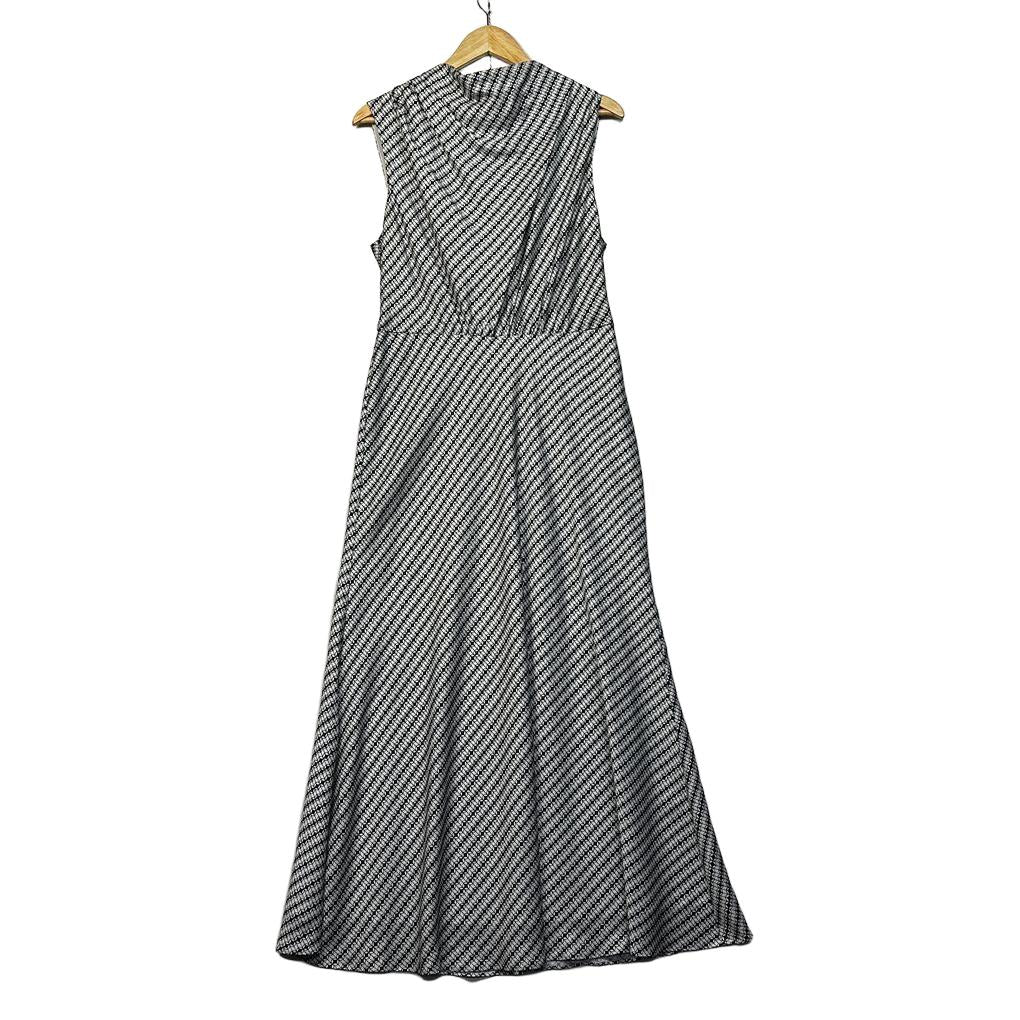 Portmans Black and White Sleeveless Maxi Dress - Size 14