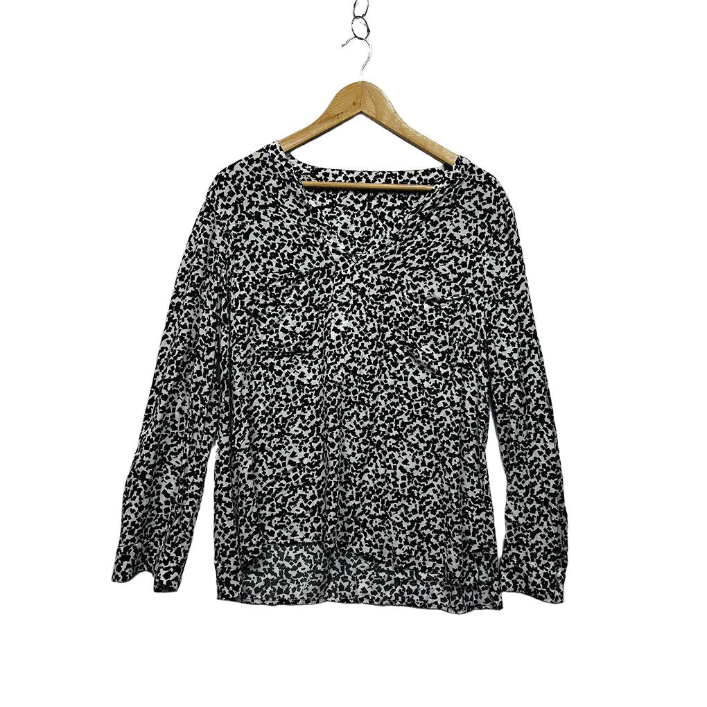 Portmans Black and White Top - Size 14