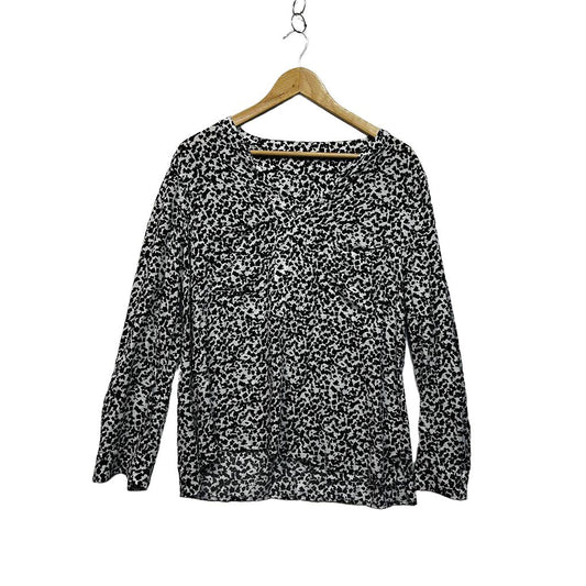 Portmans Black and White Top - Size 14