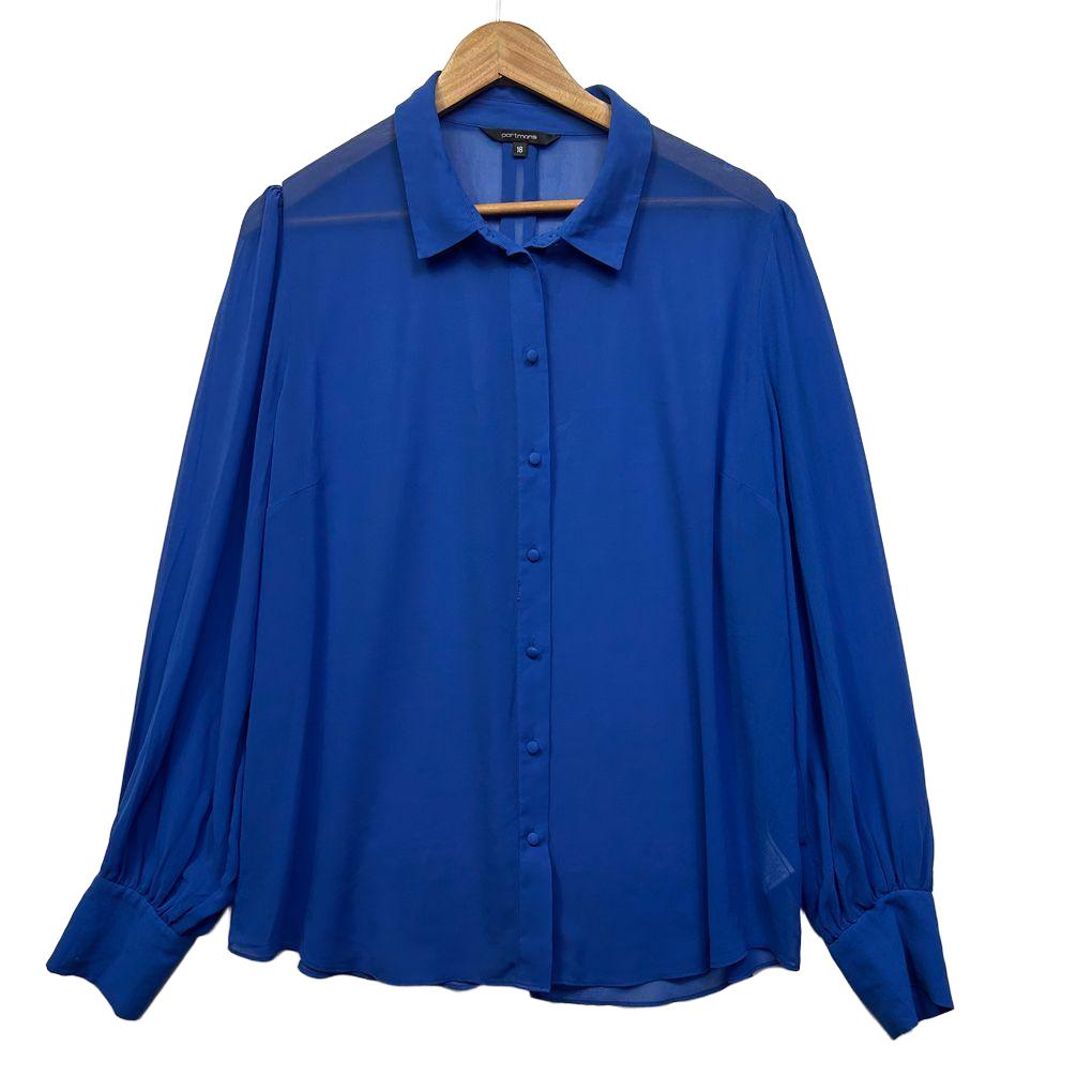 Portmans Blue Shirt - Size 18