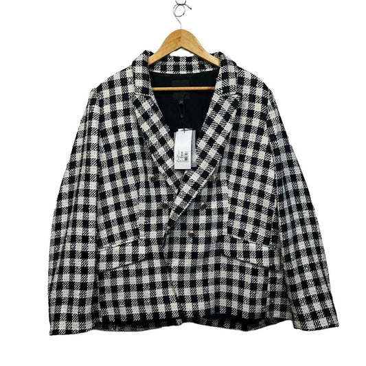 Portmans Curve Black White Check Plus Size Jacket - Size 24