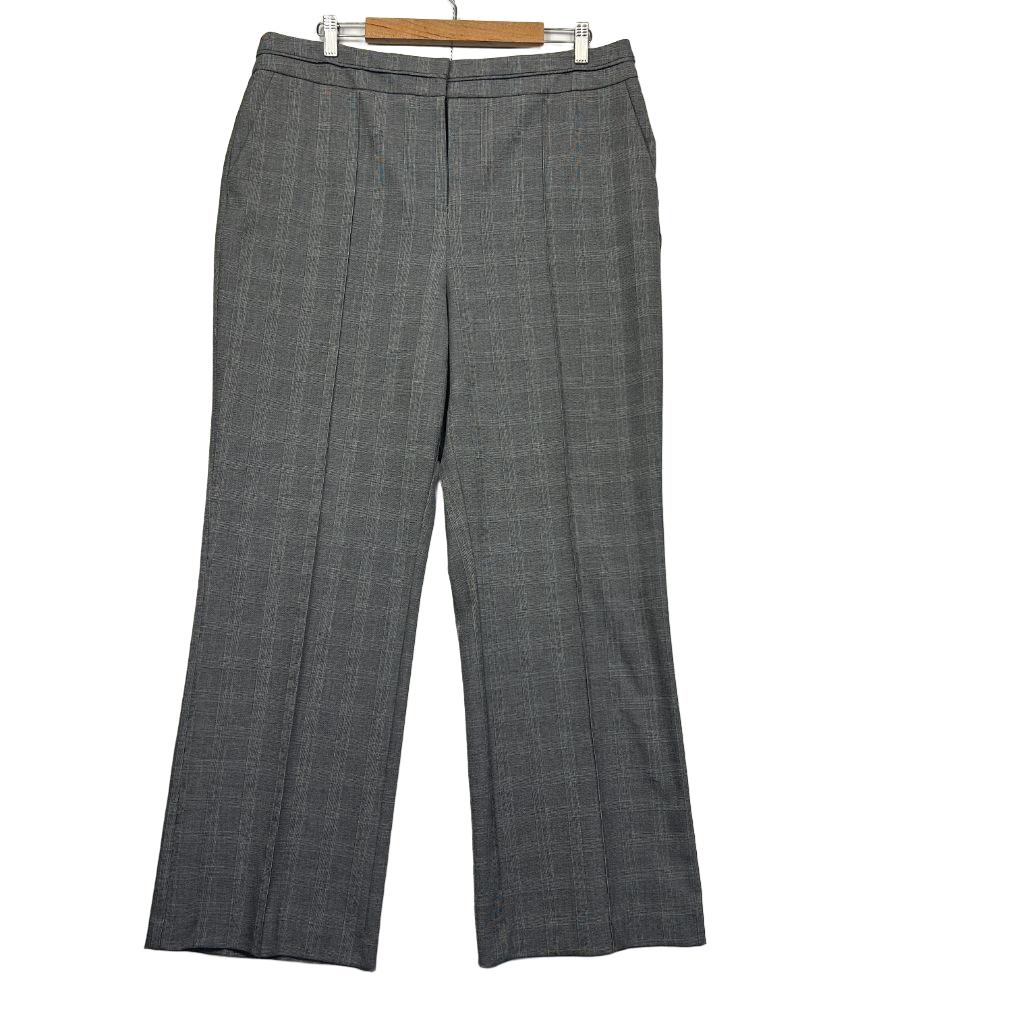 Portmans Grey Check Pants - Size 18