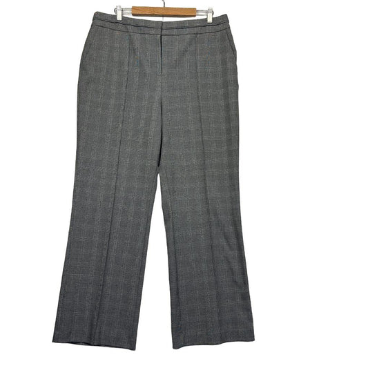 Portmans Grey Check Pants - Size 18