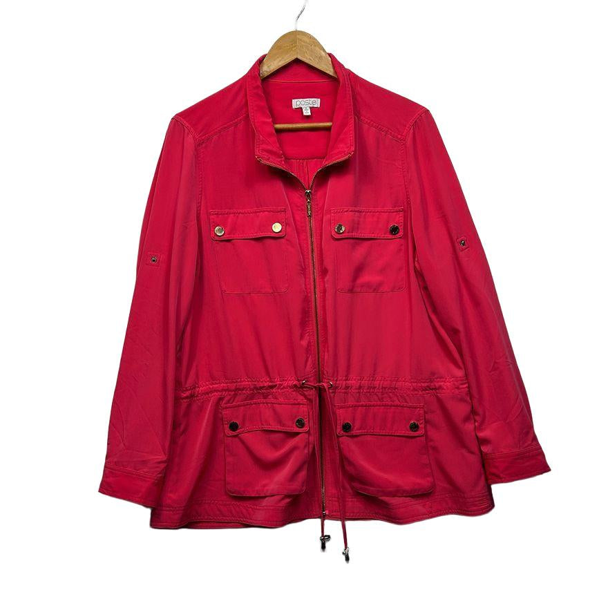 Postie Red Jacket - Size 16