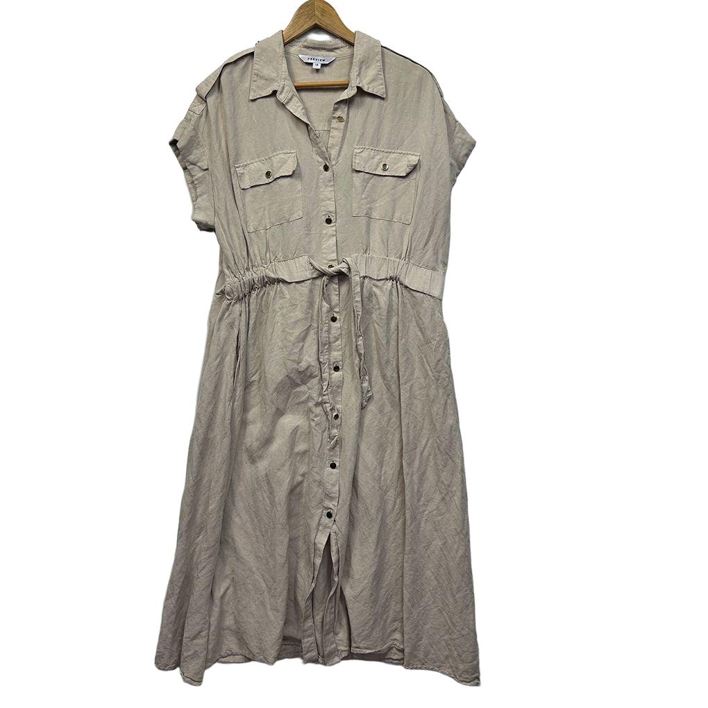 Preview Beige Linen Dress - Size 18
