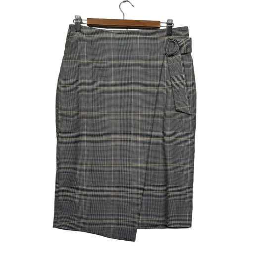 Preview Black Houndstooth Skirt - Size 12