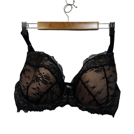 Preview Black Plus Size Lace Bra - Size 18E