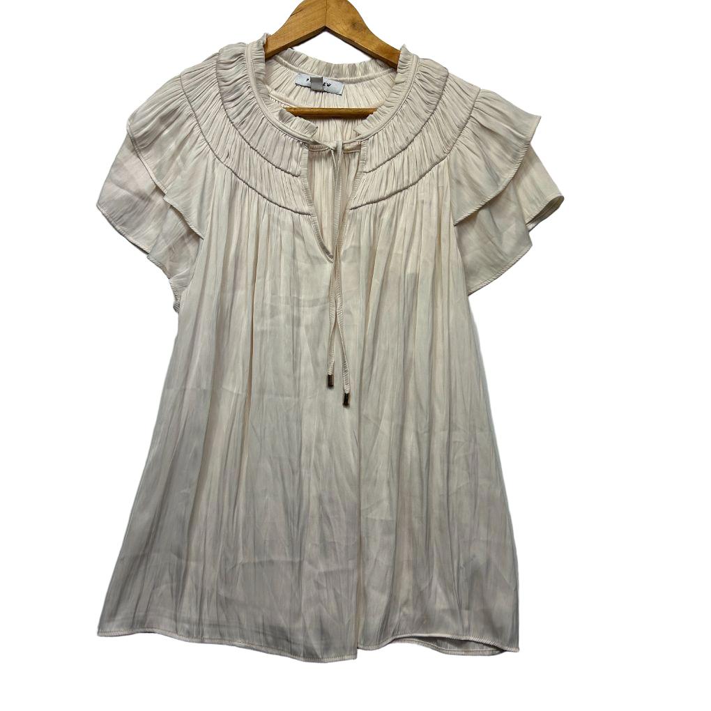 Preview Cream Ruffle Top - Size 20