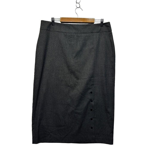 Preview Grey Plus Size Pencil Skirt - Size 18