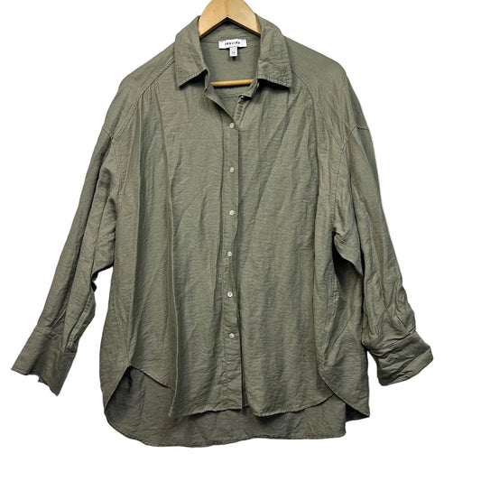 Preview Khaki Linen Shirt - Size 16