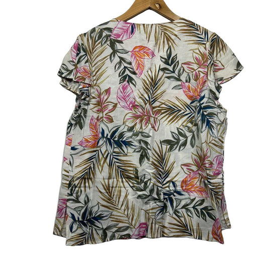 Preview Multicolour Linen Top - Size 16
