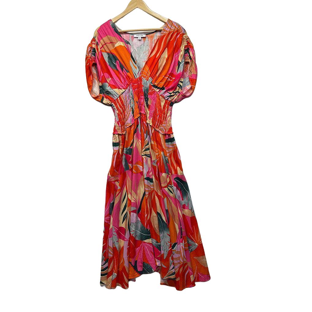 Preview Multicoloured Linen Dress - Size 16