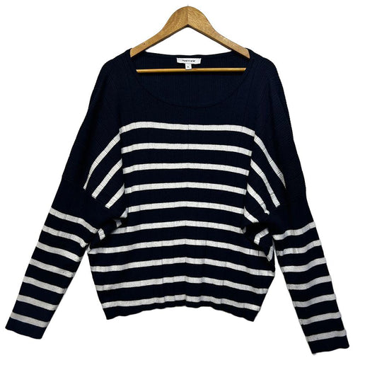 Preview Navy Stripe Knit Jumper - Size XL