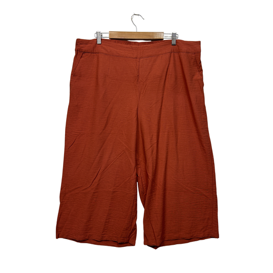 Preview Rust Wide Leg Cropped Pants - Size 20