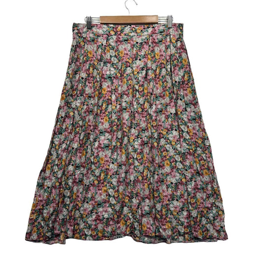 Proud Poppy Multicolour Floral Midi Skirt - Size 18