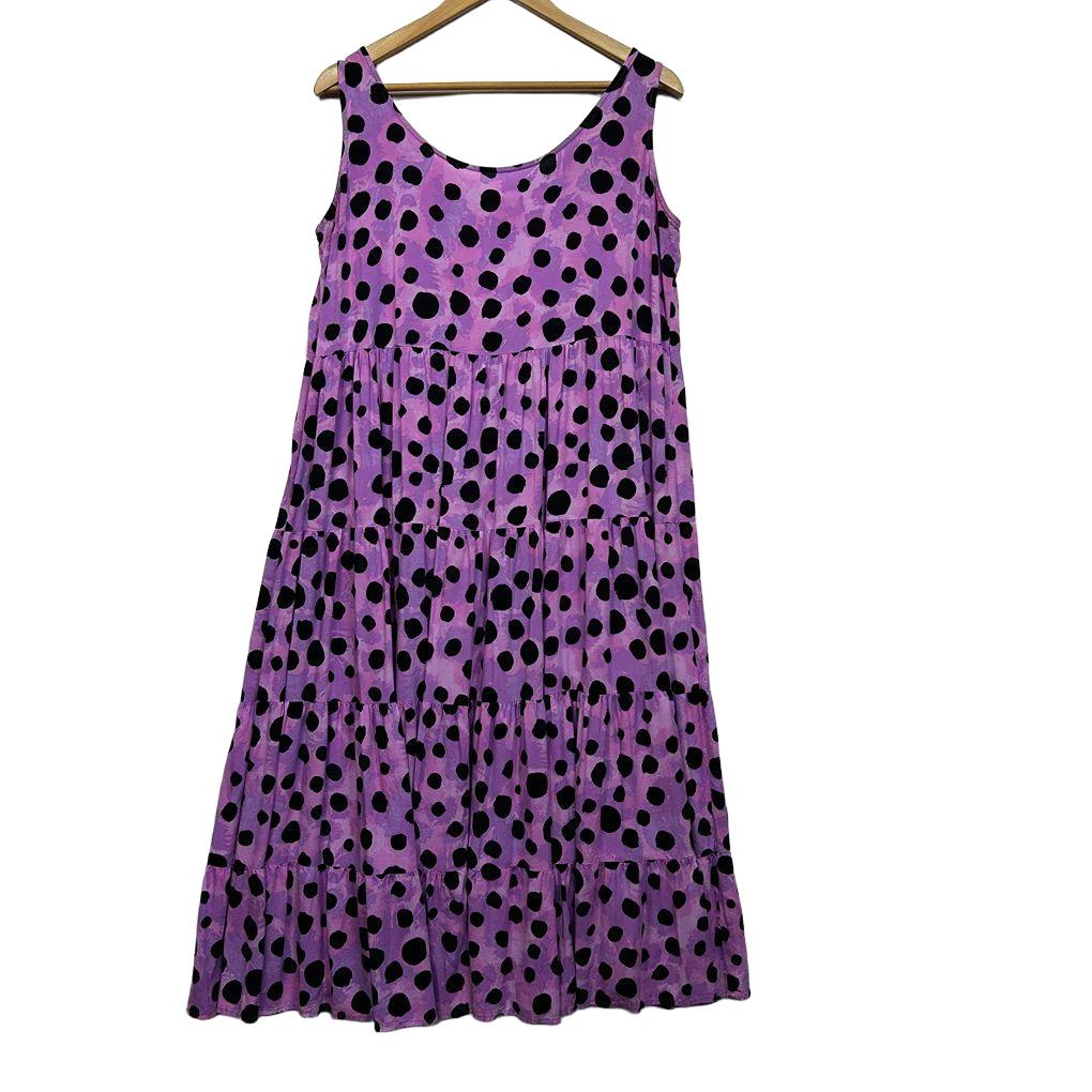 Proud Poppy Purple Dress - Size 14 (Alterated)