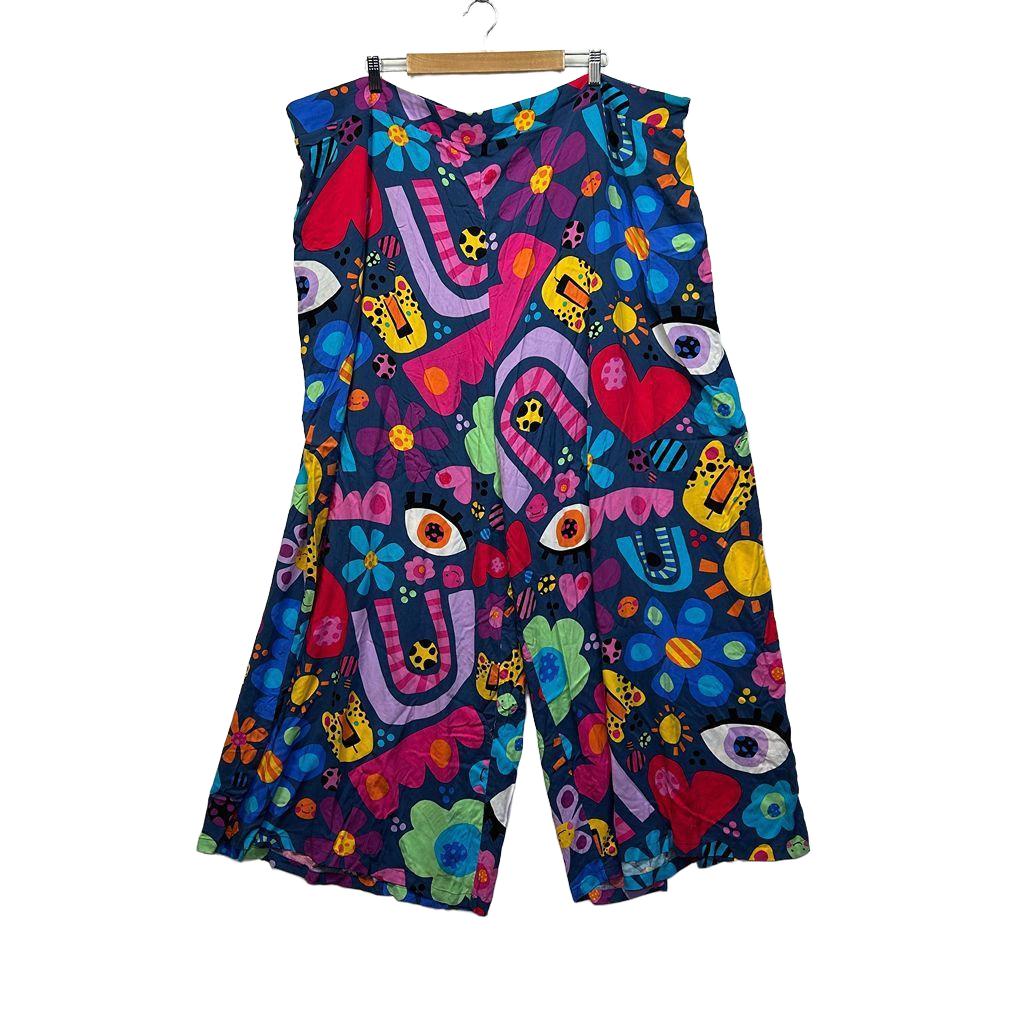 Proud Poppy Multicoloured Print Pants - Size 28