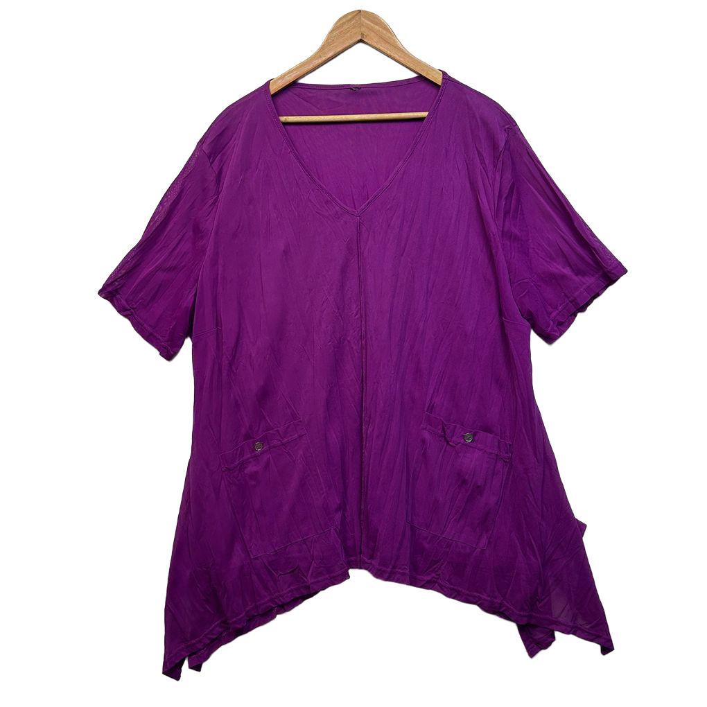 Taking Shape Purple Top - Size 18/20