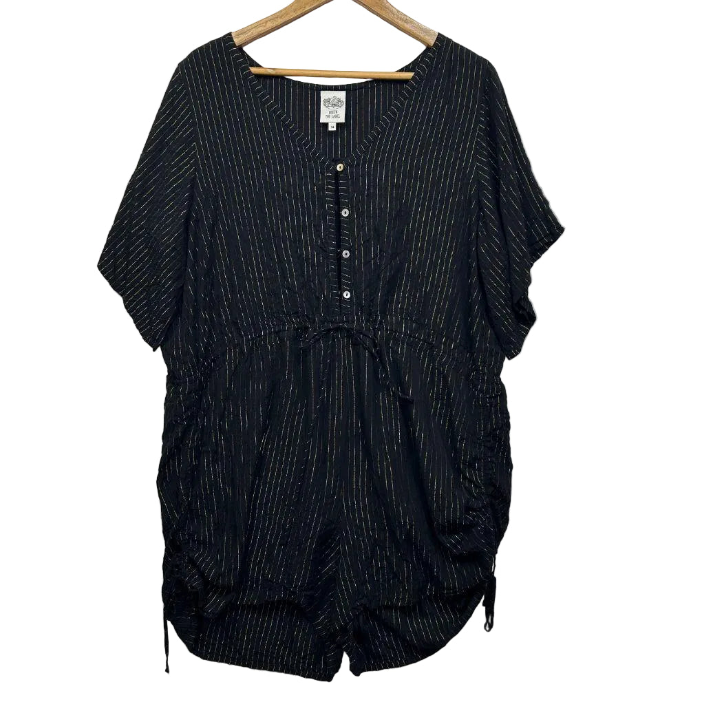 Queen The Label Black Playsuit - Size 18