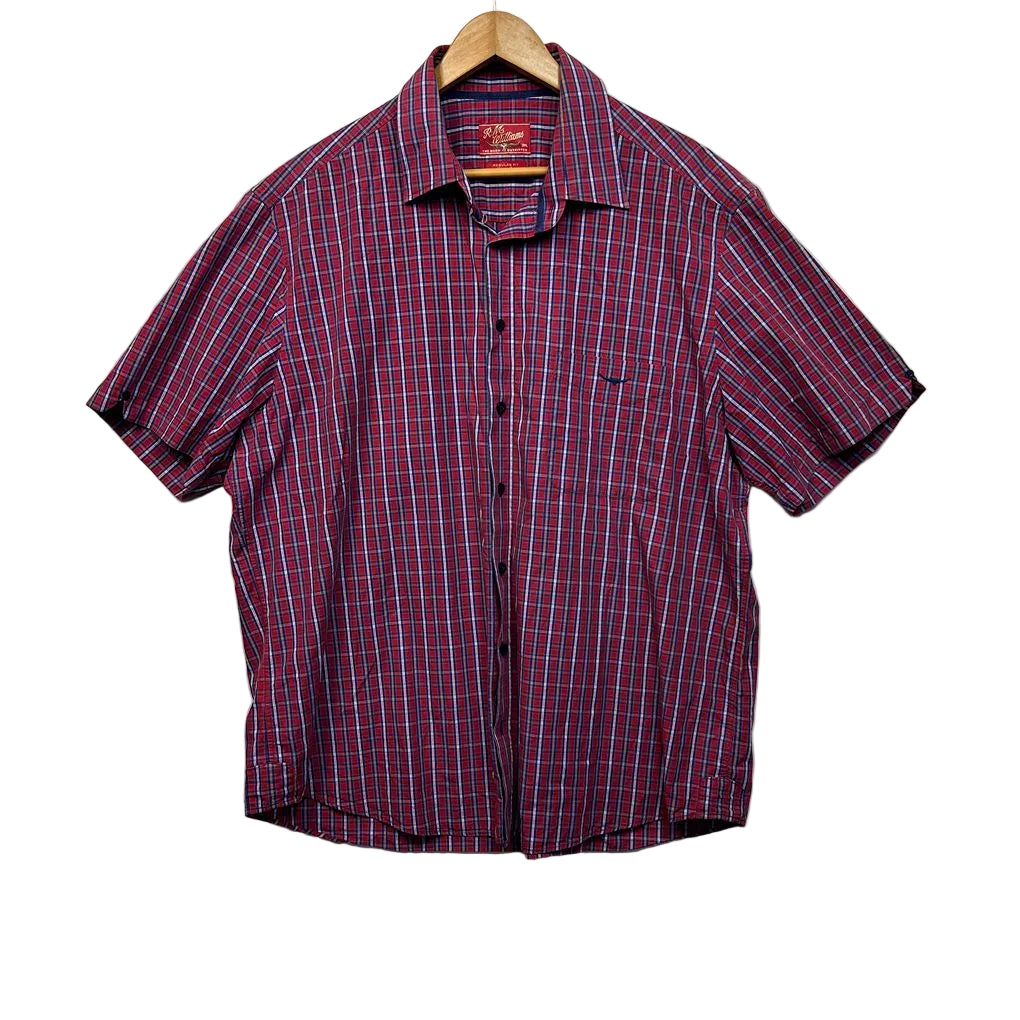 RM Williams Red Cotton Shirt - Size 3XL