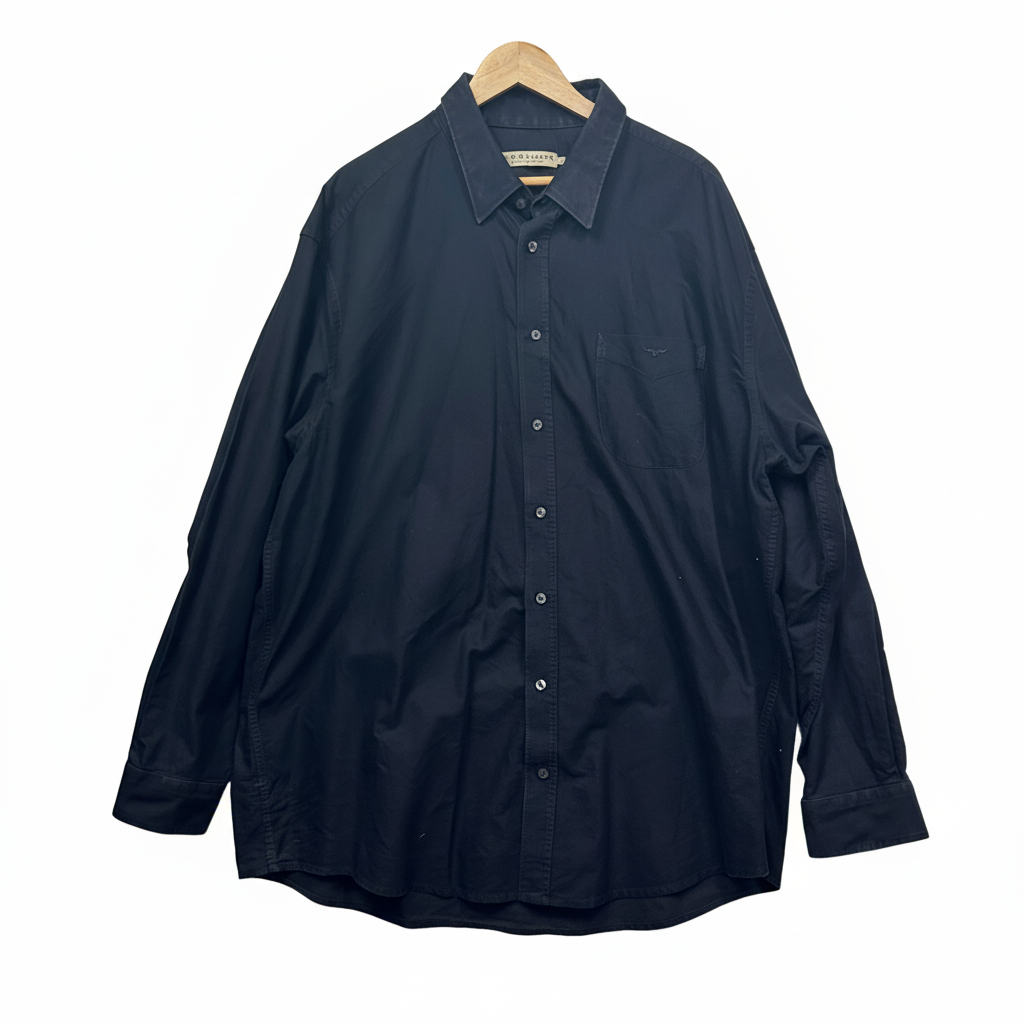 R.M. Williams Black Long Sleeve Shirt - Size XB Mens 2XL/3XL