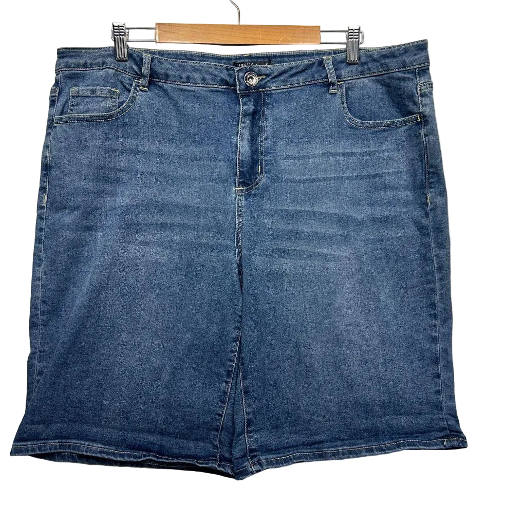 Regatta Blue Cotton Denim Skirt - Size 20