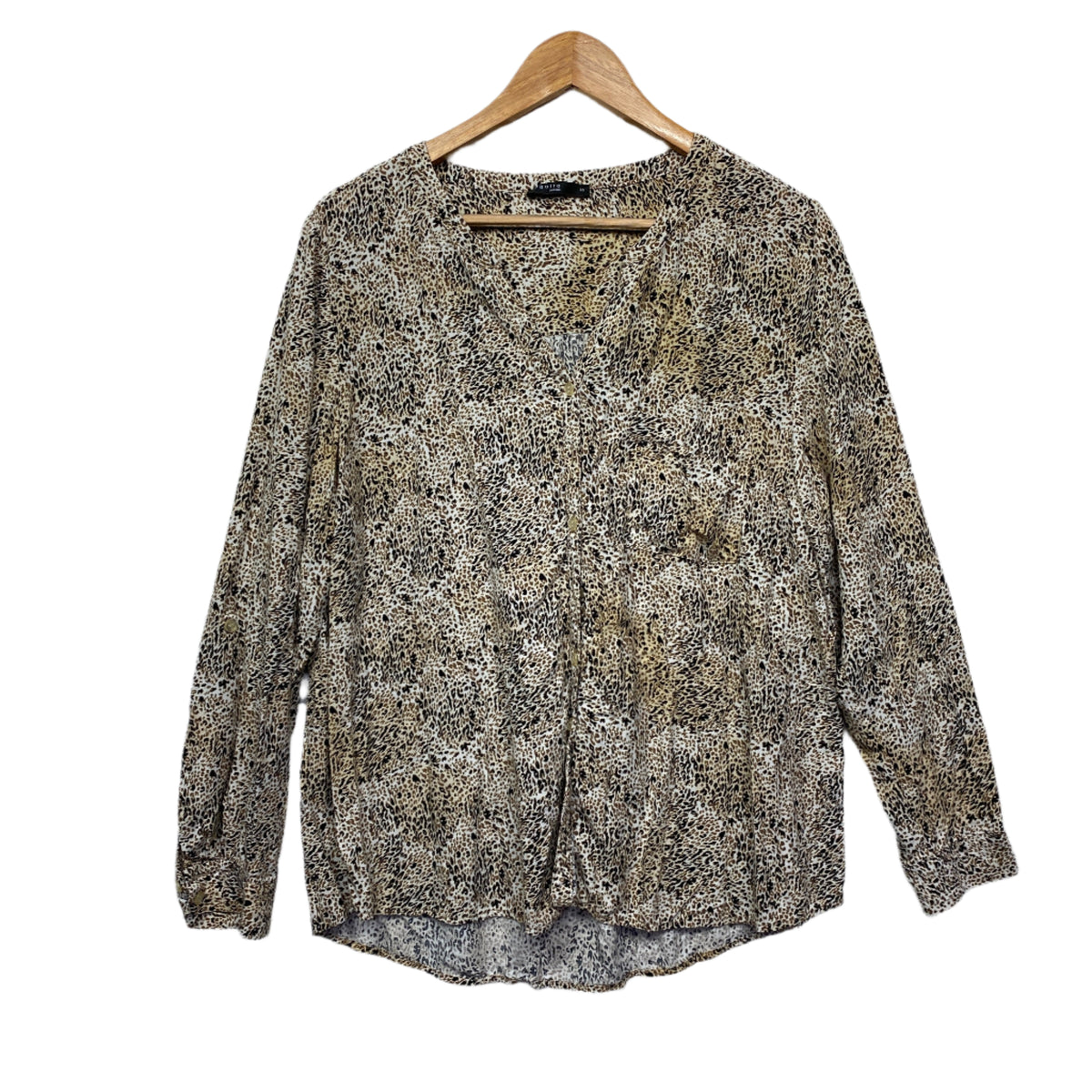 Regatta Petites Animal Print Long Sleeve Top - Size 14