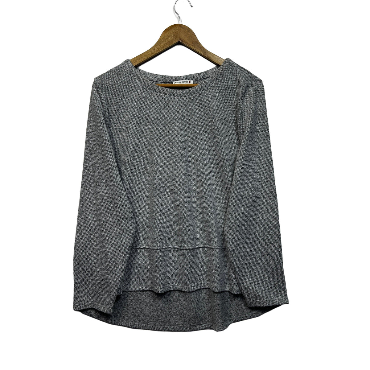 Regatta Petites Grey Cotton Long Sleeve Top - Size 16