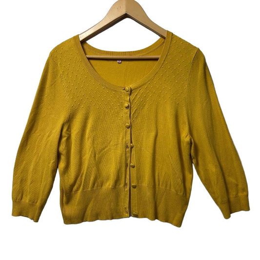 Review Mustard Cardigan - Size 16