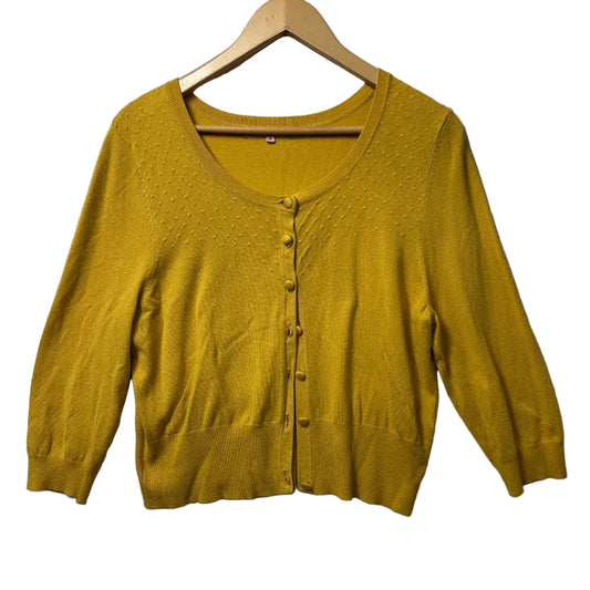 Review Mustard Cardigan - Size 16