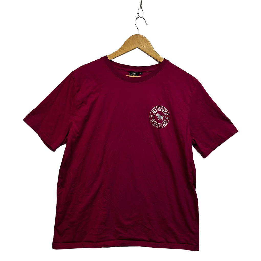 Ringers Western Pink Cotton T-Shirt - Size 16