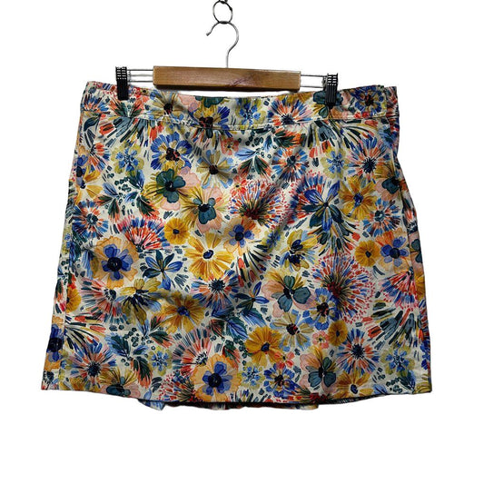 Ripskirt Multicoloured Floral Plus Size Wrap Skirt - Size XXL Length 2