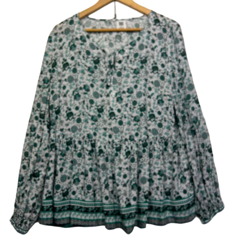 Rivers Green Floral Top - Size 14