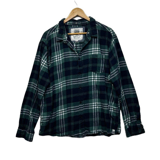 Rivers Plaid Cotton Shirt - Size 2XL