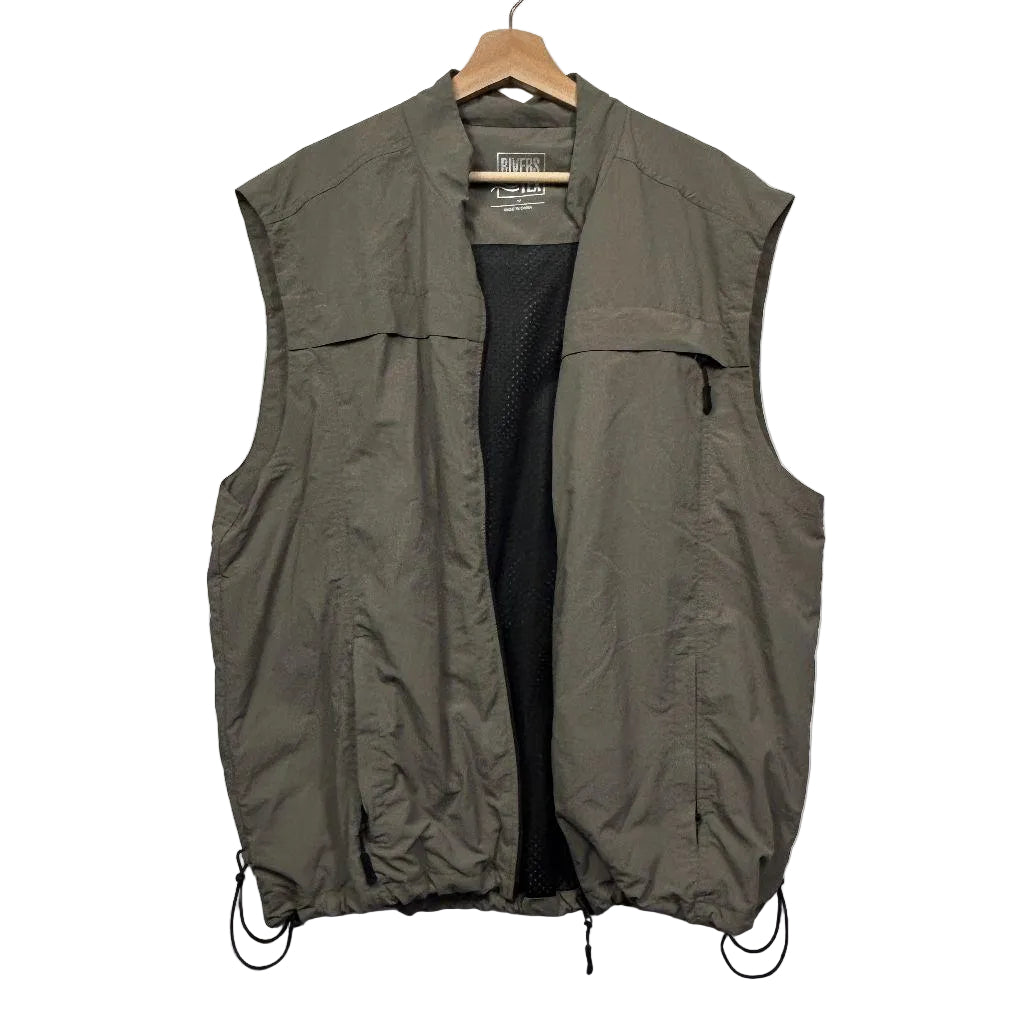 Rivers Tex Khaki Mens Utility Vest - Size M (Fit Womens 14-16)