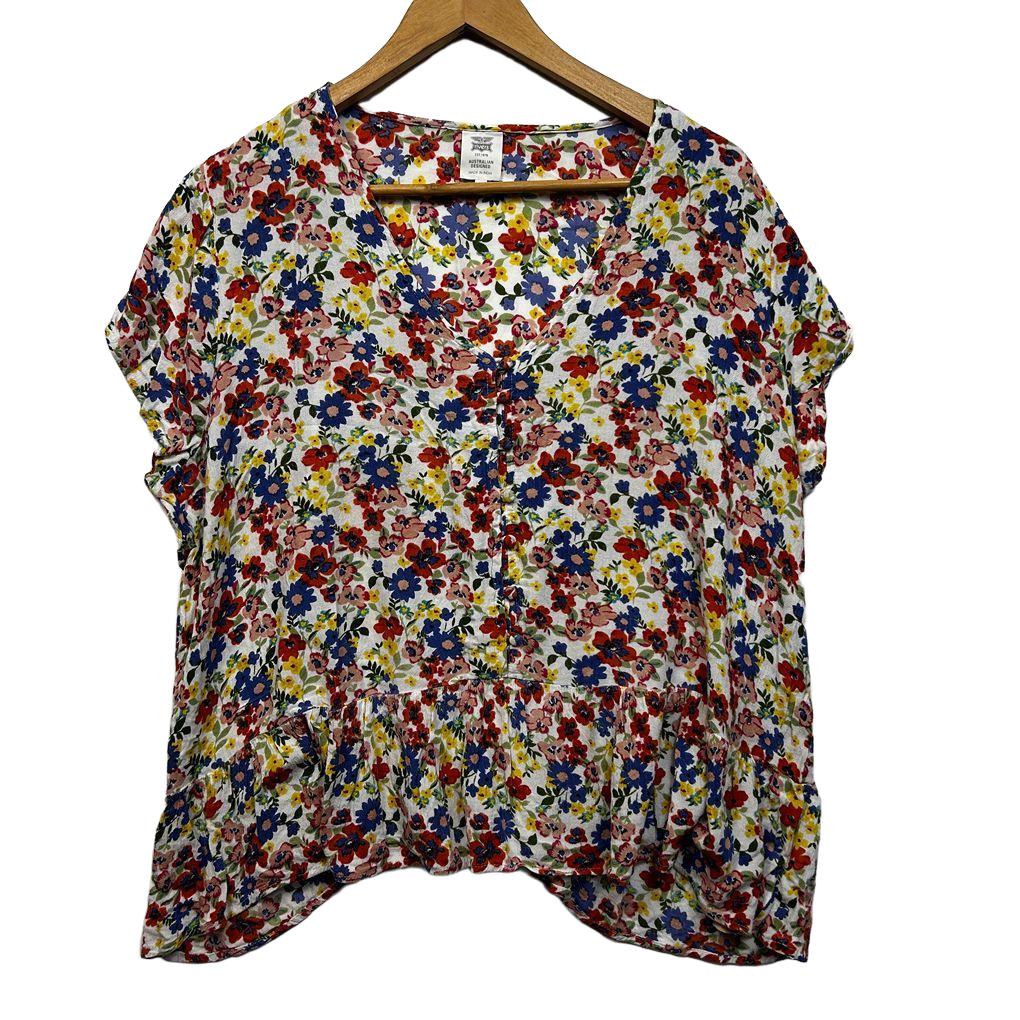 Rivers Multicoloured Floral Top - Size 18