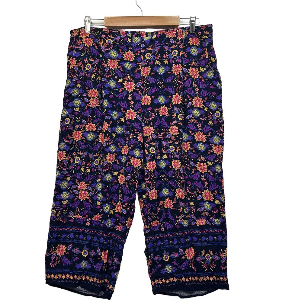 Rivers Floral Pants - Size 16