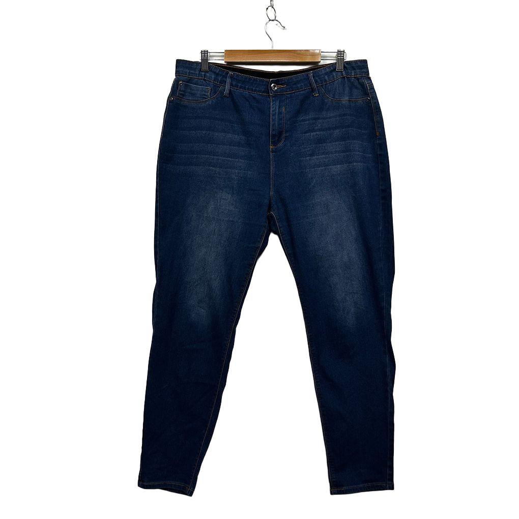 Rockmans Blue Plus Size Jeans - Size 18
