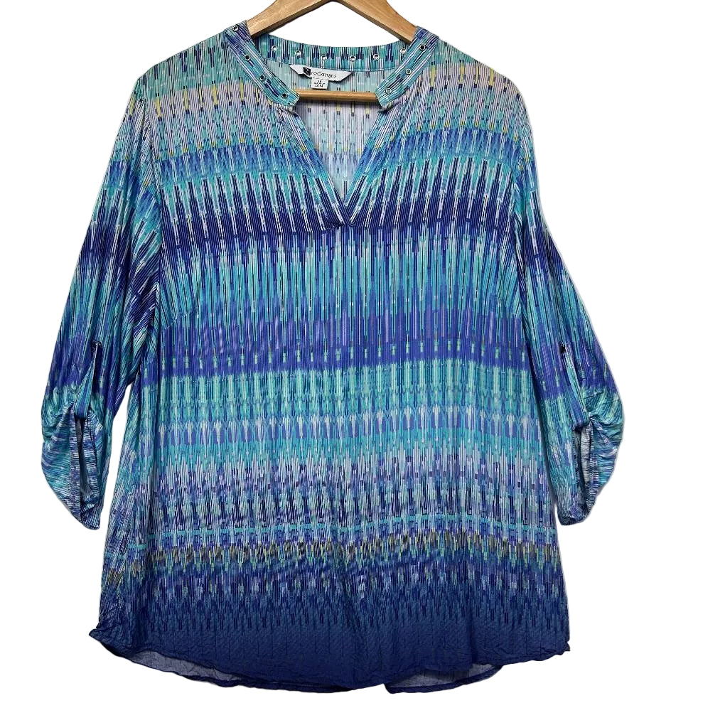 Rockmans Blue Top - Size 18