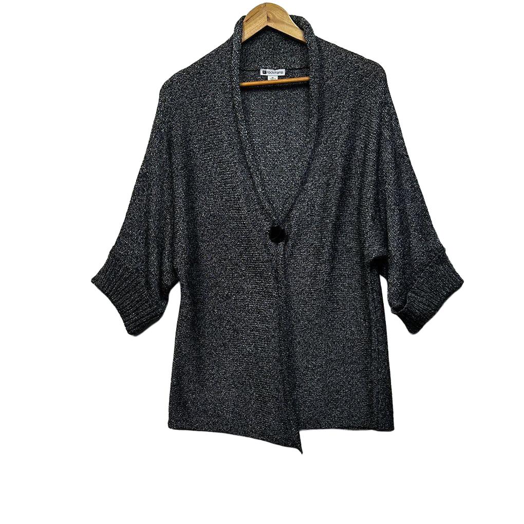 Rockmans Charcoal Cardigan - Size XL