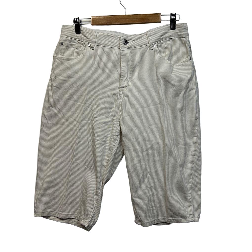 Rockmans Cream Cotton Shorts - Size 16