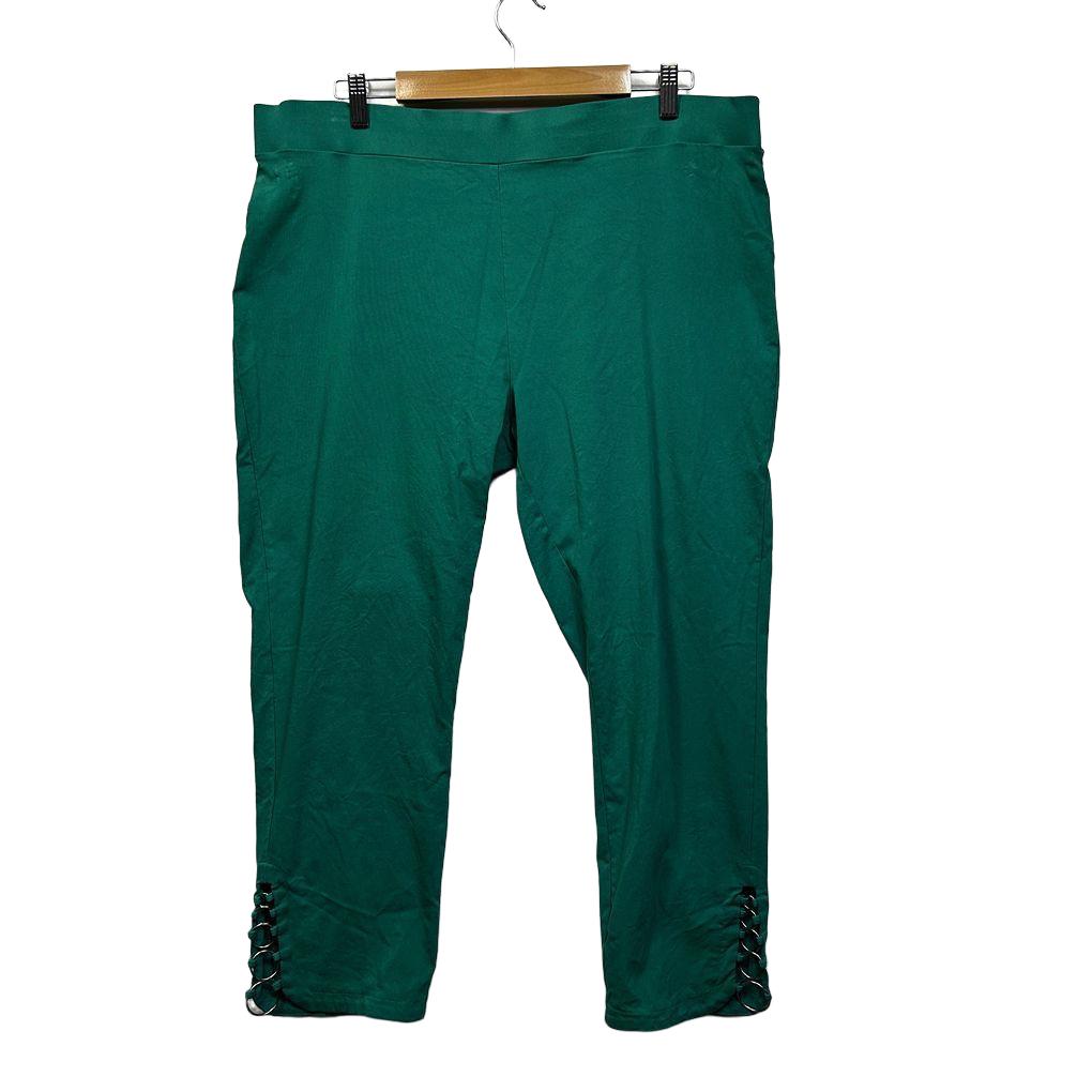 Rockmans Green Plus Size Pants - Size 20